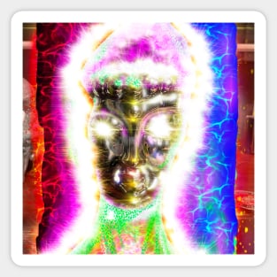 Glowing Buddha Sticker